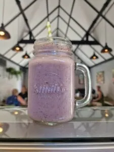 blueberry cinnamon cream smoothie